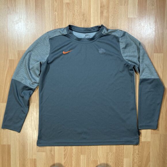 Nike Other - Nike Dri-Fit Color Blocked Raglan/Long Sleeve Shirt (Men’s Size L) Gray • EUC